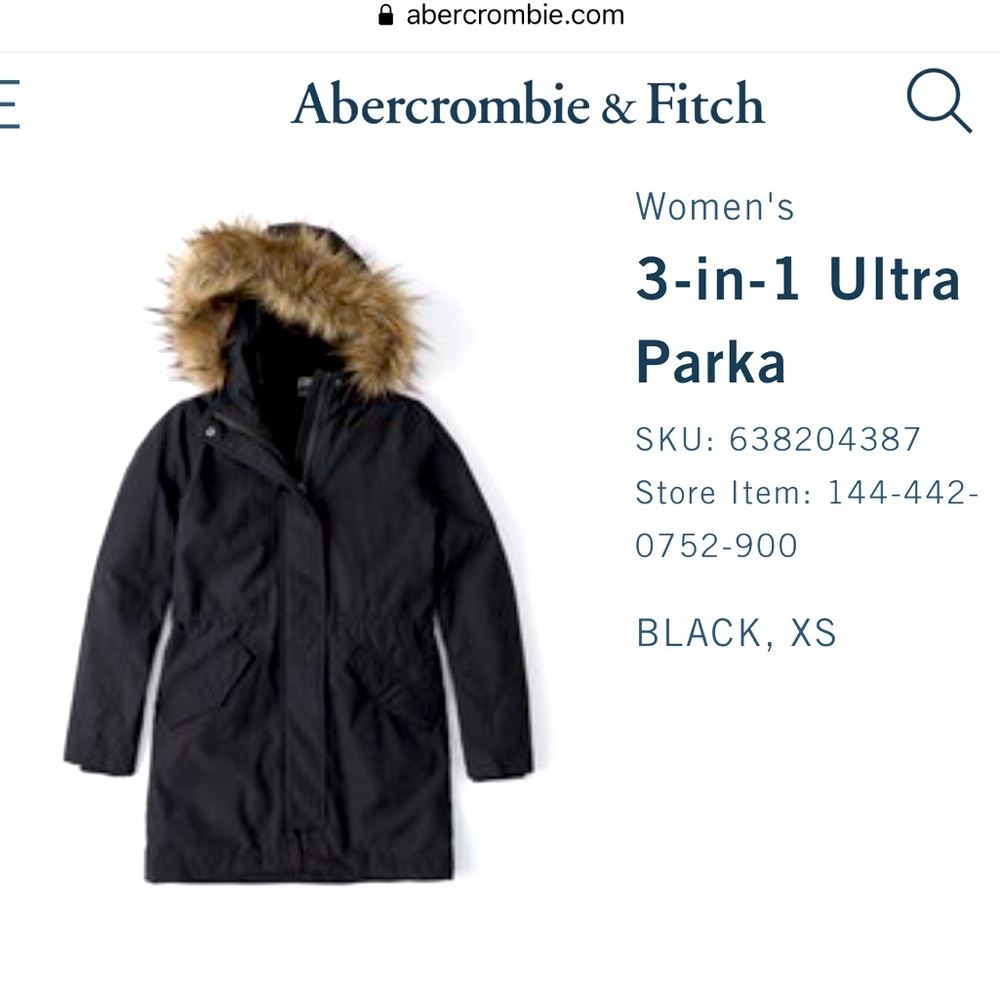 Abercrombie & Fitch 3-In-1 Ultra Parka
